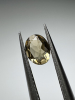 Turmalin fasetowany miedziany owal 5 x 4 mm