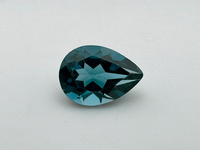 Topaz london blue gruszka fasetowany 7x5 mm