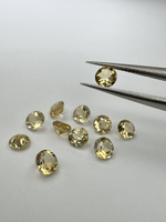 Cytryn naturalny fasetowany okrągły fi 4 mm 