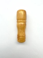 Bursztyn bałtycki naturalny Islamski koralik modlitewny Imam Minaret Tasbih 40x12,5 mm