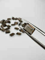 Kwarc dymny naturalny fasetowany oktagon 8x6 mm