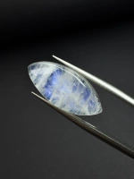 Moonstone rainbow kamień księżycowy kaboszon markiza 21,1x9,8 mm