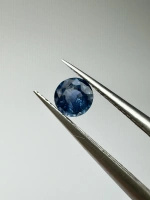 Szafir niebieski naturalny fasetowany okrągły fi 4,45 mm