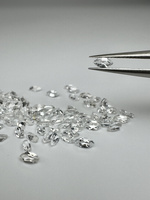 Topaz biały markiza fasetowany 4x2 mm