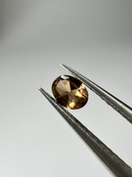 Turmalin fasetowany miedziany owal 4x3 mm