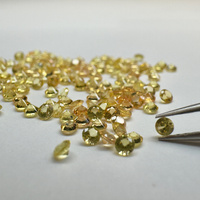 Żółty szafir naturalny okrągły fasetowany fi 1,75 mm