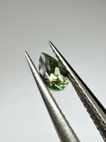 Turmalin fasetowany zielony gruszka 5 x 3 mm