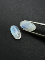 Moonstone rainbow kamień księżycowy para owal 14x7 mm