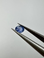 Szafir niebieski naturalny fasetowany okrągły fi 3,47 mm