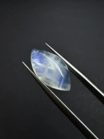 Moonstone rainbow kamień księżycowy kaboszon markiza 18,8x10,1 mm