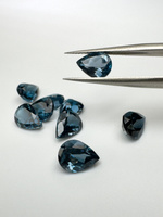 Topaz london blue gruszka fasetowany 8x6 mm