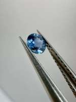 Szafir niebieski naturalny fasetowany okrągły fi 3,53 mm