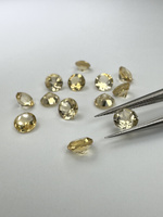 Cytryn naturalny fasetowany okrągły fi 5 mm 