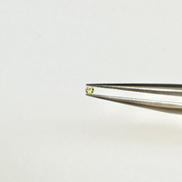 Żółty szafir naturalny okrągły fasetowany fi 1,5 mm