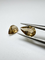 Turmalin fasetowany miedziany gruszka 6x4 mm