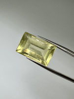 Lemon kwarc naturalny fasetowany prostokąt 18 x 12 mm