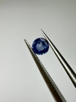 Szafir niebieski naturalny fasetowany okrągły fi 3,95 mm