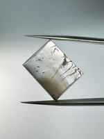 Kwarc z rutylem poduszka kaboszon 18,9x15,1 mm