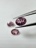 Turmalin fasetowany różowy owal 4x3 mm