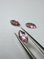 Turmalin fasetowany różowy markiza 6 x 3 mm