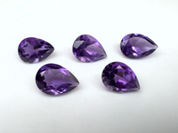 Ametyst gruszka fasetowany 7x5 mm