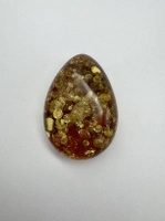 Bursztyn bałtycki naturalny łezka kaboszon 40x28 mm