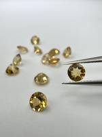 Cytryn naturalny fasetowany okrągły fi 4 mm 