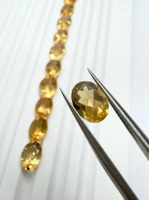 Cytryn fasetowany owal 8x6 mm