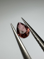 Turmalin fasetowany różówy gruszka 5 x 3 mm