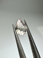 Turmalin fasetowany biały gruszka 5 x 4 mm