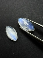 Moonstone rainbow kamień księżycowy para markiza 14x7 mm