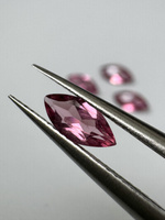 Turmalin fasetowany różowy markiza 7 x 3,5 mm