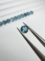 Topaz london blue okrągły fasetowany 3 mm