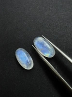 Moonstone rainbow kamień księżycowy para owal 12x6,2 mm