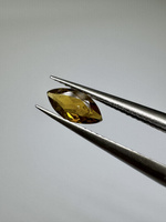 Turmalin fasetowany oliwkowy zielony markiza 7 x 3,5 mm