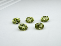 Perydot oliwin owal fasetowany 4x3 mm