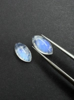 Moonstone rainbow kamień księżycowy para markiza 13,4x7,2 mm