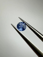 Szafir niebieski naturalny fasetowany okrągły fi 3,46 mm