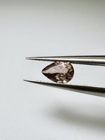 Turmalin fasetowany różowy gruszka 6,27 x 4,3 mm