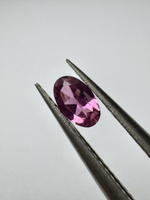 Turmalin fasetowany różowy owal 5 x 3 mm