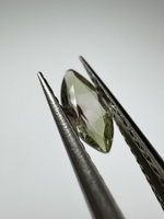 Turmalin fasetowany zielony różowy markiza 6 x 3 mm