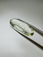 Zielony ametyst prasiolit fasetowany owal 29 x 12 mm