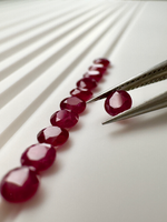 Rubin naturalny okrągły fasetowany fi 3 mm