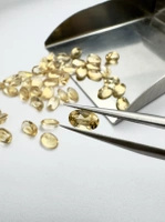 Cytryn fasetowany owal 6x4 mm