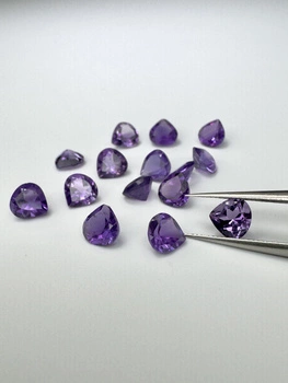 Ametyst naturalny fasetowany gruszka 6x6 mm