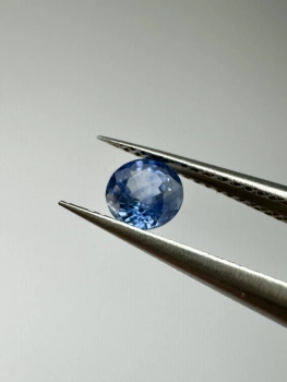 Szafir niebieski naturalny fasetowany okrągły fi 4,45 mm