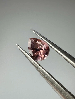 Turmalin fasetowany różowy gruszka 5 x 4 mm