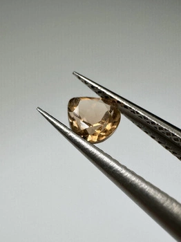 Turmalin fasetowany miedziany gruszka 4,40 x 4,32 mm