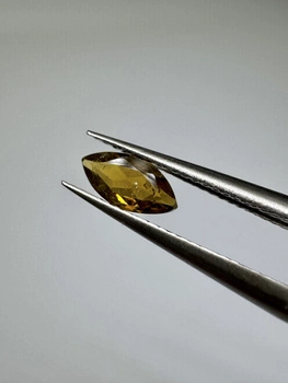 Turmalin fasetowany oliwkowy zielony markiza 7 x 3,5 mm