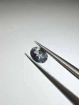 Turmalin fasetowany niebieski owal 4x3 mm